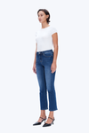 High Rise Bootcut Flare Denim Jeans-Flare & Bootcut-BAYEAS