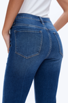 High Rise Bootcut Flare Denim Jeans-Flare & Bootcut-BAYEAS