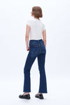 High Rise Bootcut Flare Denim Jeans-Flare & Bootcut-BAYEAS