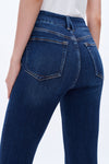 High Rise Bootcut Flare Denim Jeans-Flare & Bootcut-BAYEAS