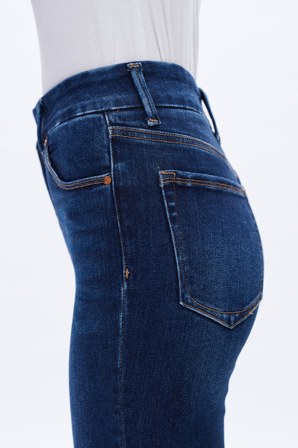 High Rise Bootcut Flare Denim Jeans-Flare & Bootcut-BAYEAS