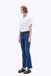 High Rise Bootcut Denim Jeans-Flare & Bootcut-BAYEAS