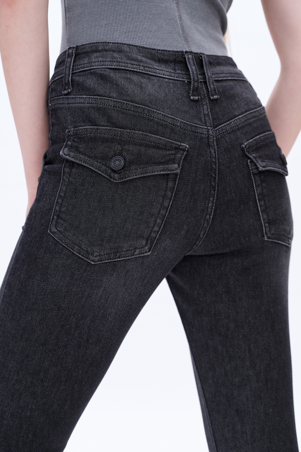 Jess Mid Rise Flare Jeans-Flare & Bootcut-BAYEAS