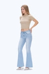 Julia Flare Leg Denim Jeans-Flare & Bootcut-BAYEAS