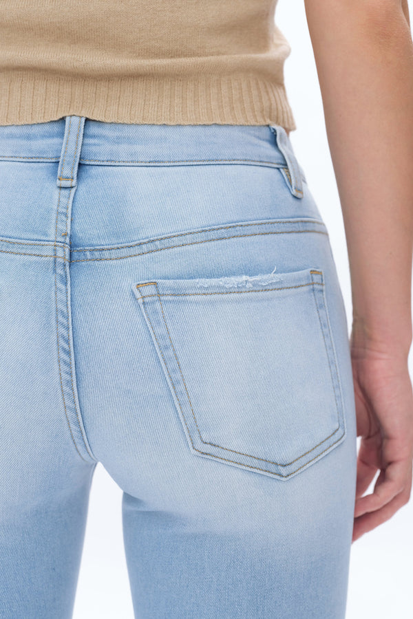 Julia Flare Leg Denim Jeans-Flare & Bootcut-BAYEAS