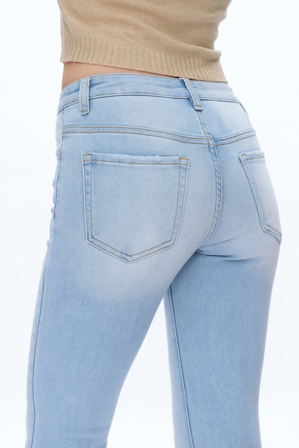 Julia Flare Leg Denim Jeans-Flare & Bootcut-BAYEAS