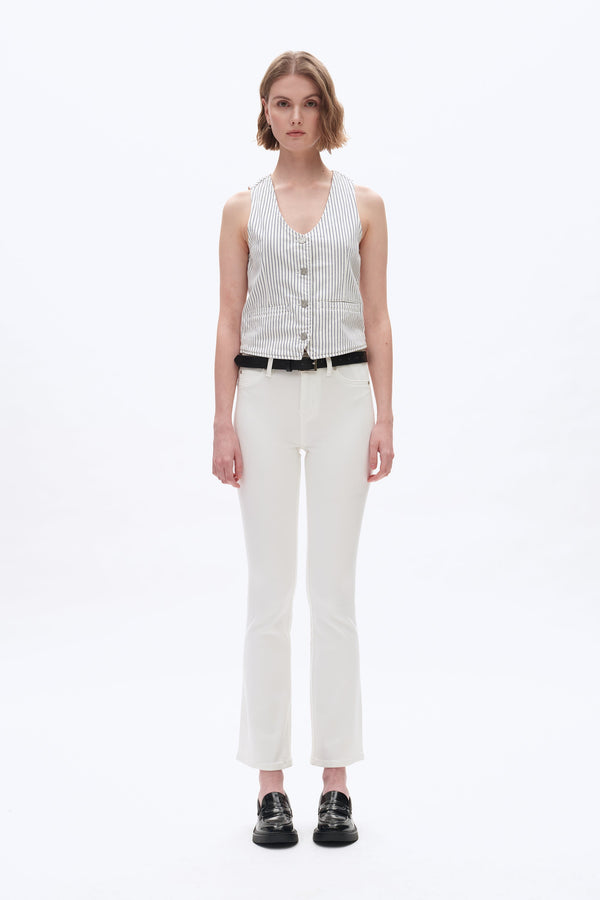 Womens Straight Flared Pants-Flare & Bootcut-BAYEAS