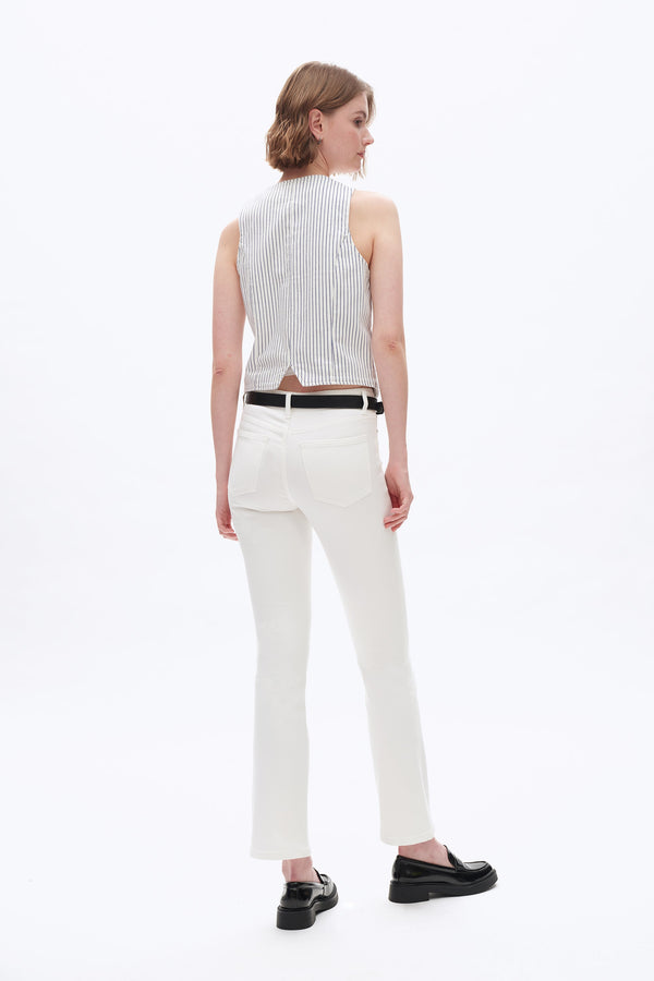 Womens Straight Flared Pants-Flare & Bootcut-BAYEAS