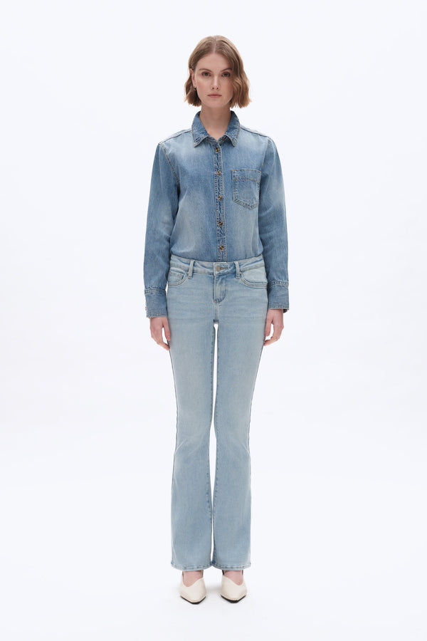 Classic Bootcut Jeans for Women-Flare & Bootcut-BAYEAS