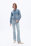 Classic Bootcut Jeans for Women-Flare & Bootcut-BAYEAS