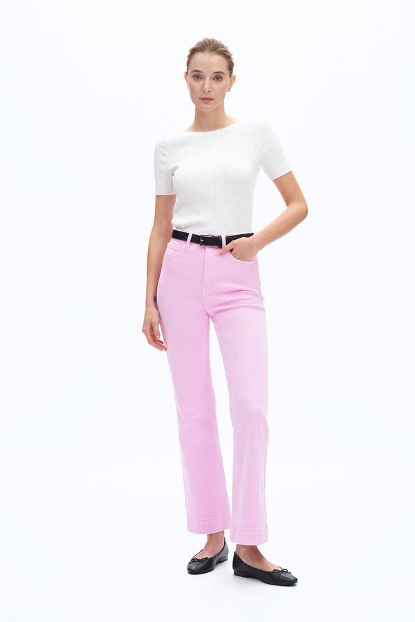 Super High Rise Bootcut Pants-Flare & Bootcut-BAYEAS