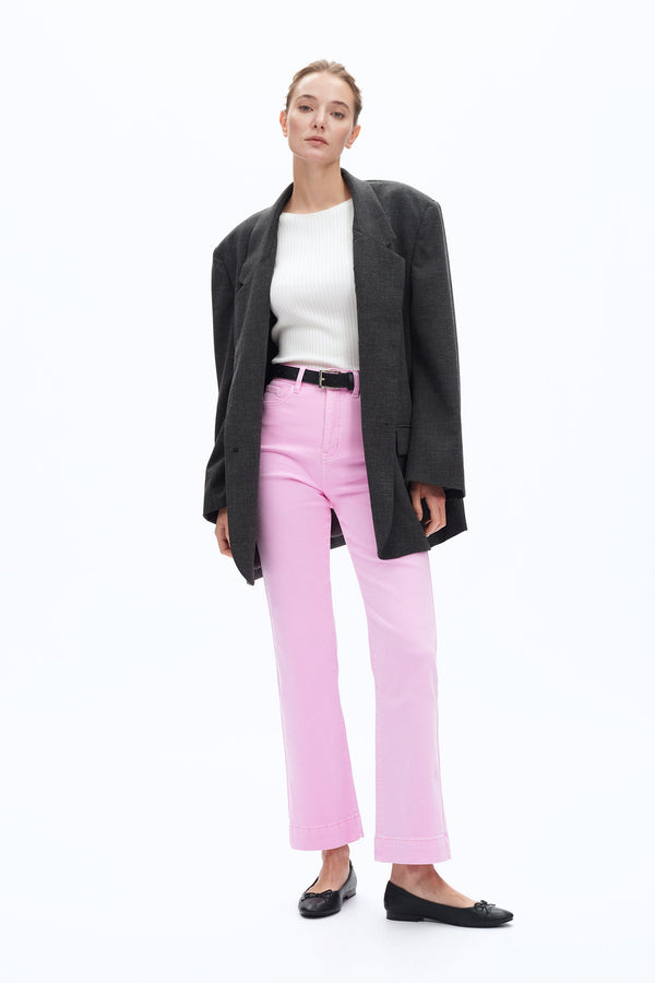 Super High Rise Bootcut Pants-Flare & Bootcut-BAYEAS