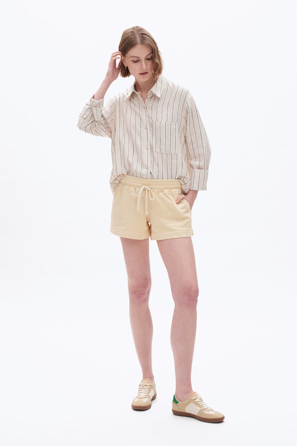 Mid Rise Drawstring Shorts-Shorts-BAYEAS