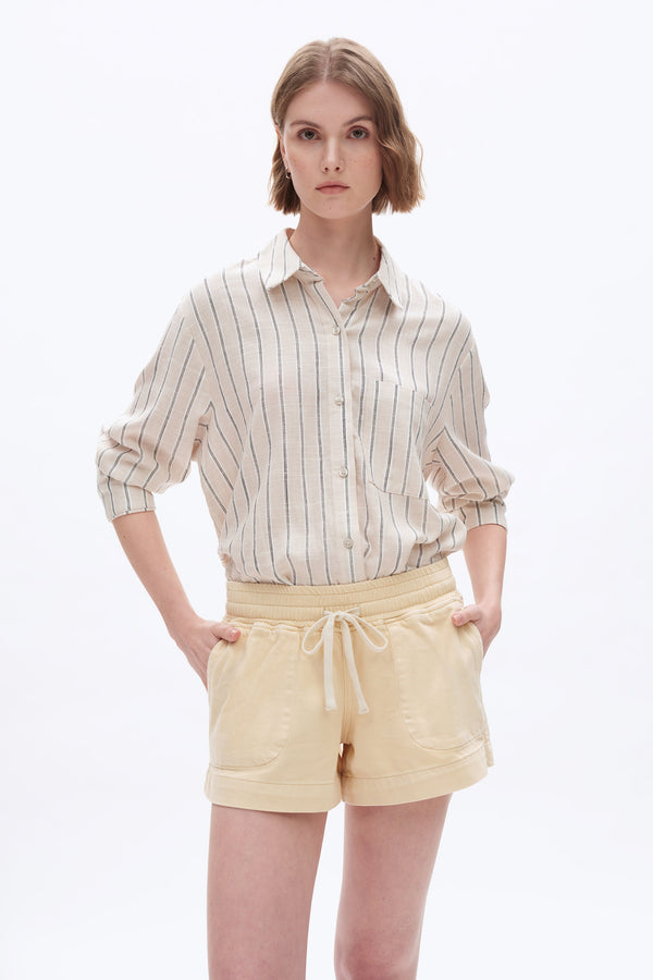 Mid Rise Drawstring Shorts-Shorts-BAYEAS