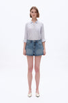 Mid Rise Denim Shorts-Shorts-BAYEAS