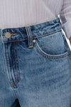 Mid Rise Denim Shorts-Shorts-BAYEAS