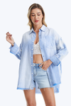 Women's Ragged Long Sleeve Loose Shirt-Shirts-BAYEAS