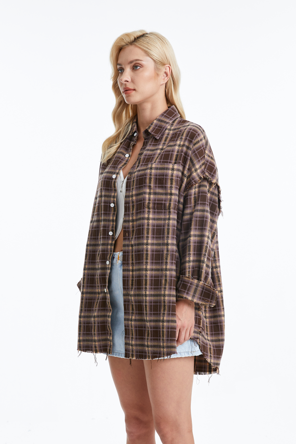 BROWN/KHAKI PLAID