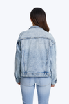 Drop Shoulder Denim Jacket-Jackets-BAYEAS