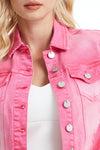 Puffy Sleeve Denim Jacket-Jackets-BAYEAS