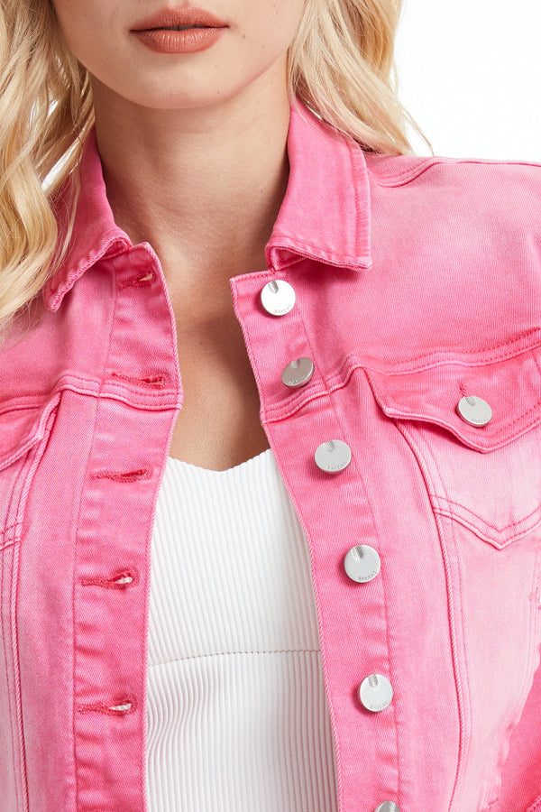 Puffy Sleeve Denim Jacket-Jackets-BAYEAS