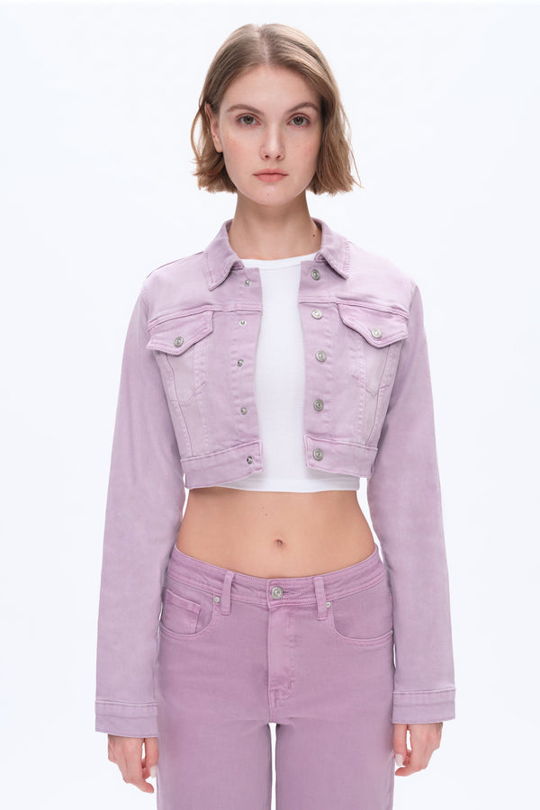 Flora Cropped Jackets-Jackets-BAYEAS