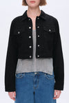 Alice Denim Jacket With Rhinestones-Jackets-BAYEAS