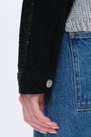 Alice Denim Jacket With Rhinestones-Jackets-BAYEAS