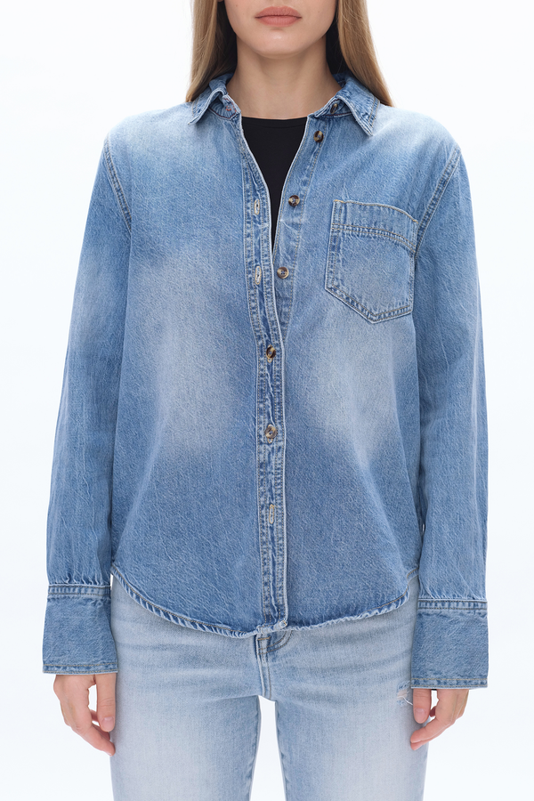 Kelly Classic Denim Shirts-Shirts-BAYEAS