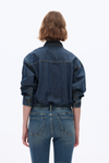 Womens Oversized Denim Shirt-Shirts-BAYEAS