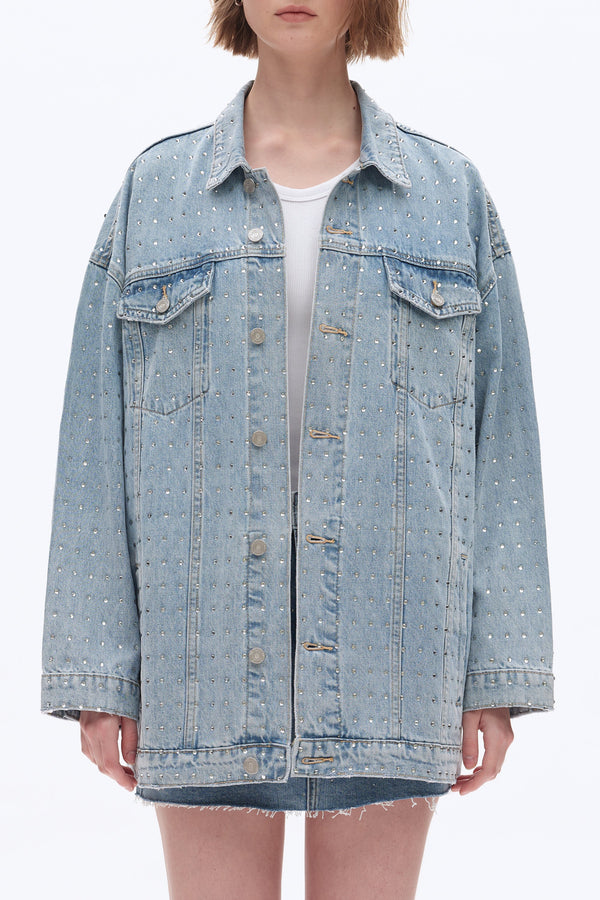 Embellished Denim Jackets-Jackets-BAYEAS