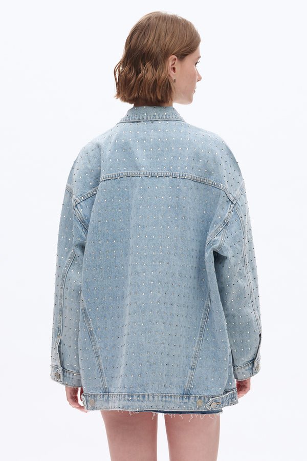 Embellished Denim Jackets-Jackets-BAYEAS