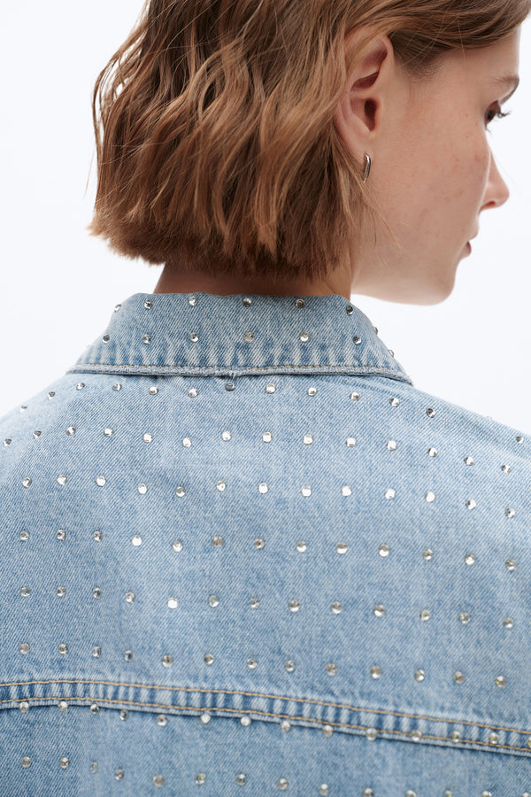 Embellished Denim Jackets-Jackets-BAYEAS