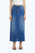 Slit Hem Midi Denim Skirt-Skirts-BAYEAS
