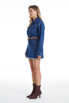The Resa Denim Shirt Dress-Dresses-BAYEAS