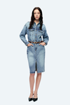 Doris Denim Long Sleeve Dress-Dresses-BAYEAS