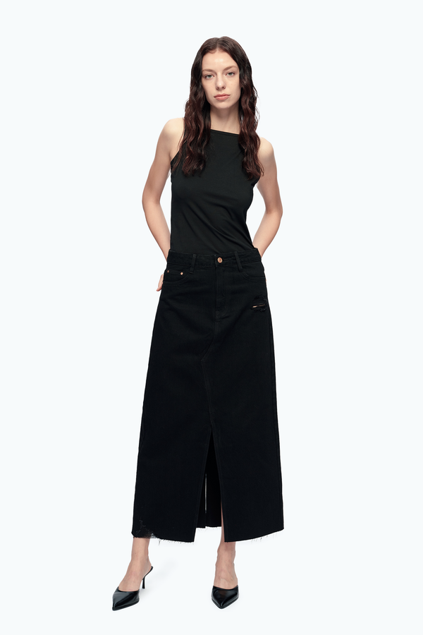 Alice Long Skirts With Slit-Skirts-BAYEAS