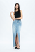 Lauren Slit Maxi Denim Skirt-Skirts-BAYEAS