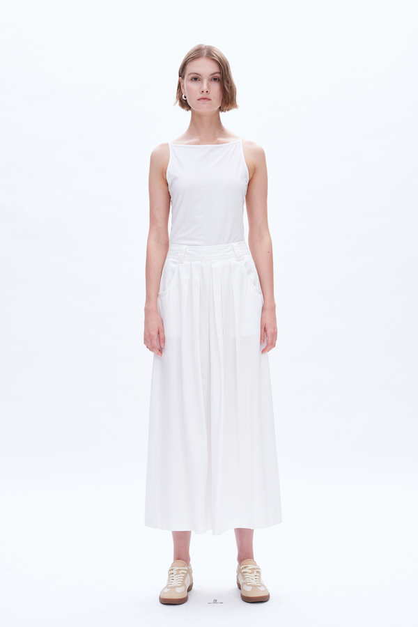 Shannon Pleated Long Skirt-Skirts-BAYEAS