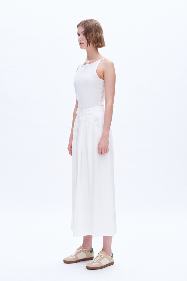 Shannon Pleated Long Skirt-Skirts-BAYEAS