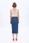 Slanted Skirt with High Side Slit-Skirts-BAYEAS