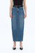 Denim Skirts With Side Slit-Skirts-BAYEAS