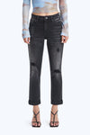High Rise Painted Mom Denim Jeans-Mom Jeans-BAYEAS
