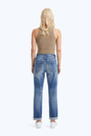 High Rise Painted Mom Denim Jeans-Mom Jeans-BAYEAS