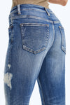 High Rise Painted Mom Denim Jeans-Mom Jeans-BAYEAS
