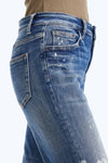 High Rise Painted Mom Denim Jeans-Mom Jeans-BAYEAS