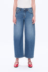 Mid Rise Balloon Denim Jeans-Barrel-BAYEAS
