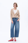 Mid Rise Balloon Denim Jeans-Barrel-BAYEAS