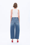 Mid Rise Balloon Denim Jeans-Barrel-BAYEAS