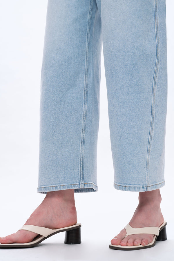 Mid Rise Balloon Jeans-Barrel-BAYEAS